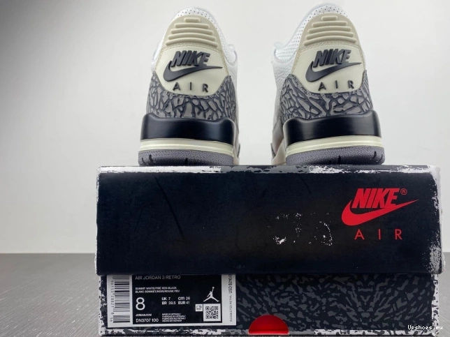 White 3 Jordan Reimagined Retro DN3707-100 Cement 0328